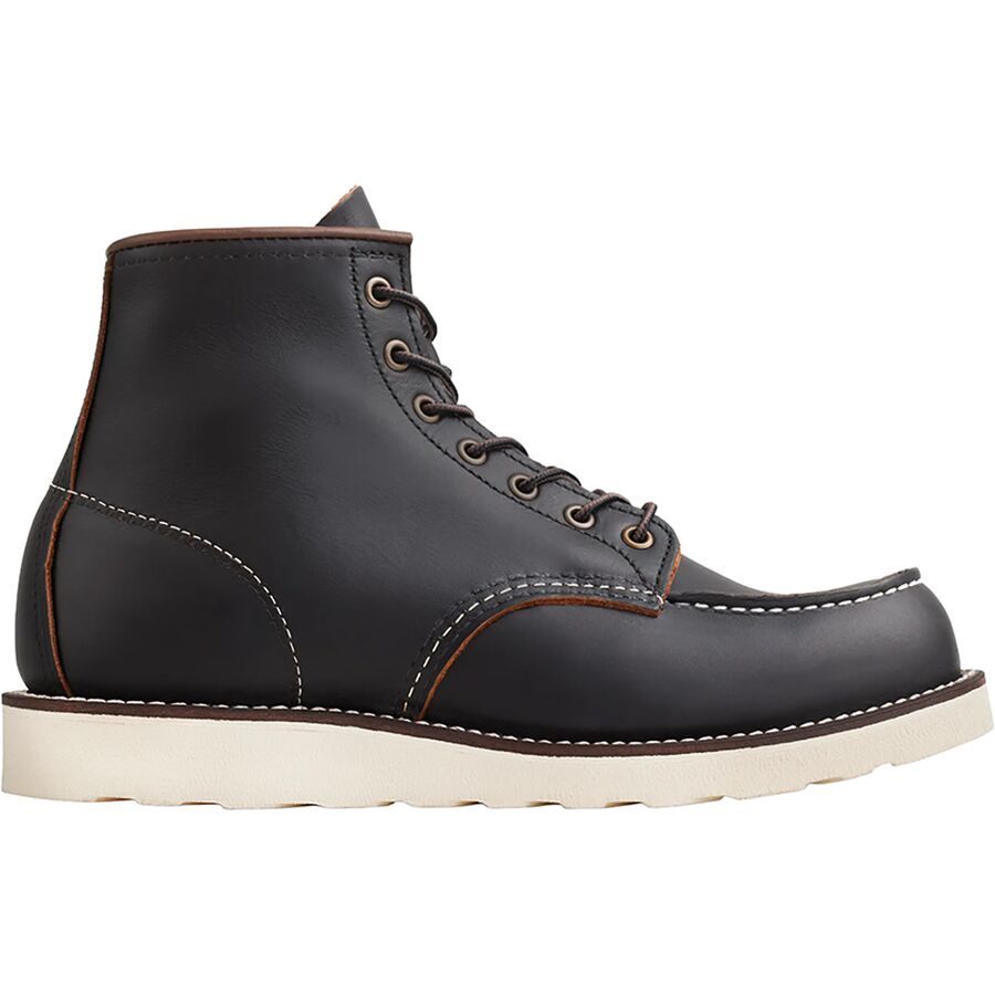 (取寄) レッドウィング メンズ クラシック 6インチ モック ブーツ - メンズ Red Wing Heritage men Classic 6in Moc Boot - Men's Black Prairie Leather