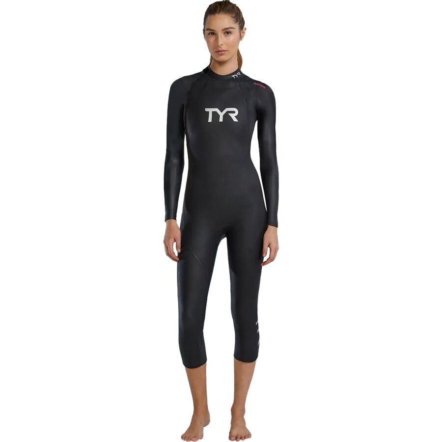 (取寄) TYR レディース ハリケーン キャット1 ウェットスーツ - ウィメンズ TYR women Hurricane CAT1 Wetsuit - Women's Black/Orchid(4.0)
