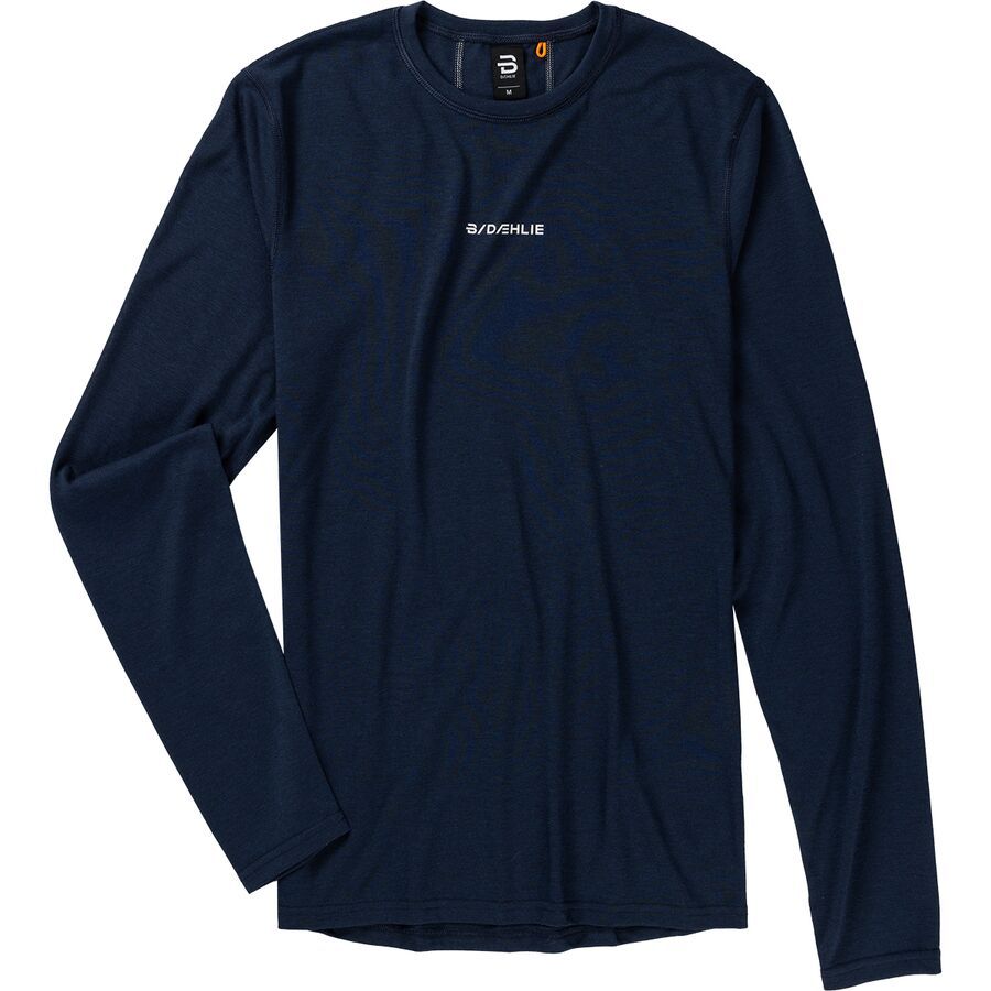 (取寄) ビヨルンダーリ メンズ トレーニング ウール ミックス ロング-スローブ トップ - メンズ Bjorn Daehlie men Training Wool Mix Long-Sleeve Top - Men's Navy