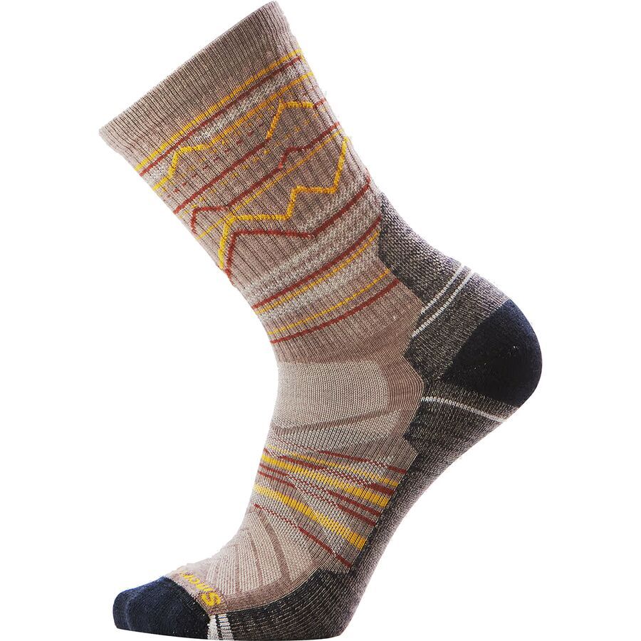 (取寄) スマートウール パフォーマンス ハイク ライト クッション マウンテン レンジ パターン クルー Smartwool Performance Hike Light Cushion Mountain Range Pattern Crew Fossil(4.0)