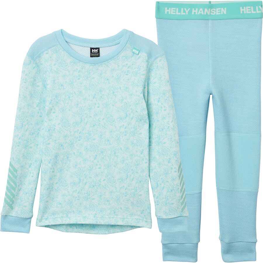 (取寄) ヘリーハンセン トドラー グラフィック リファ メリノ セット - トッドラー Helly Hansen toddler Graphic Lifa Merino Set - Toddlers' Light Cyan AOP