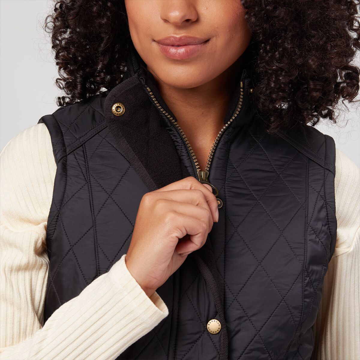 (���) �Х֥��� ��ǥ����� ����Х�꡼ ���� �٥��� - ������� Barbour women Cavalry Gilet Vest - Women's Black