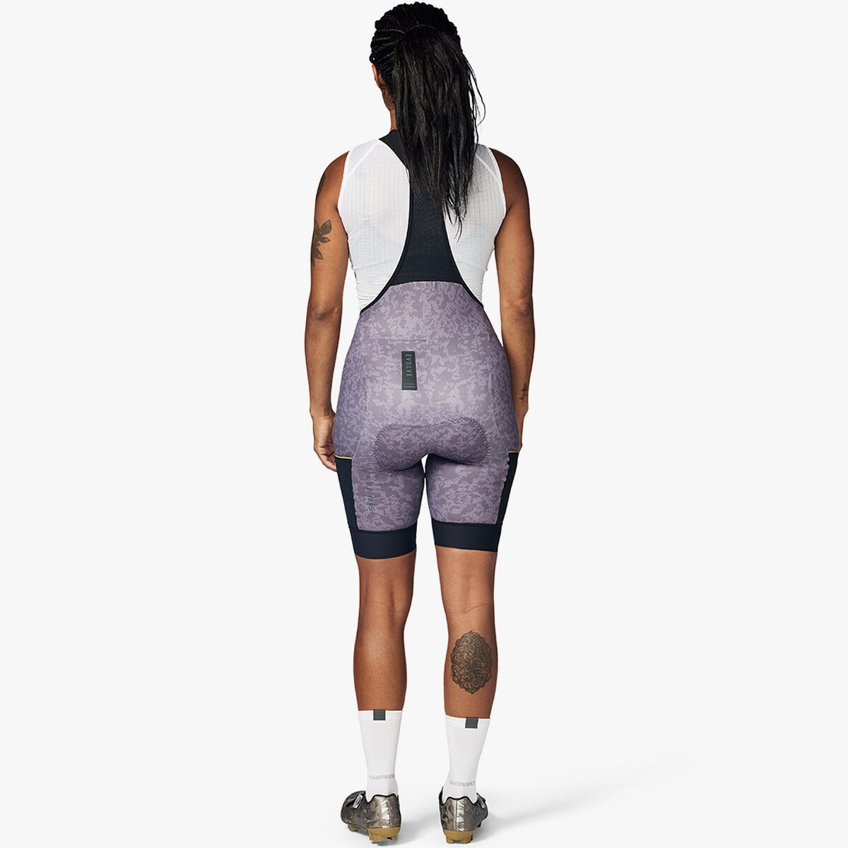 (���) ���ޥ� ��ǥ����� ���Х�� ���륵 �ץ��ƥå� �ӥ� ���硼�� - ������� Shimano women Evolve Corsa Printed Bib Short - Women's Brown