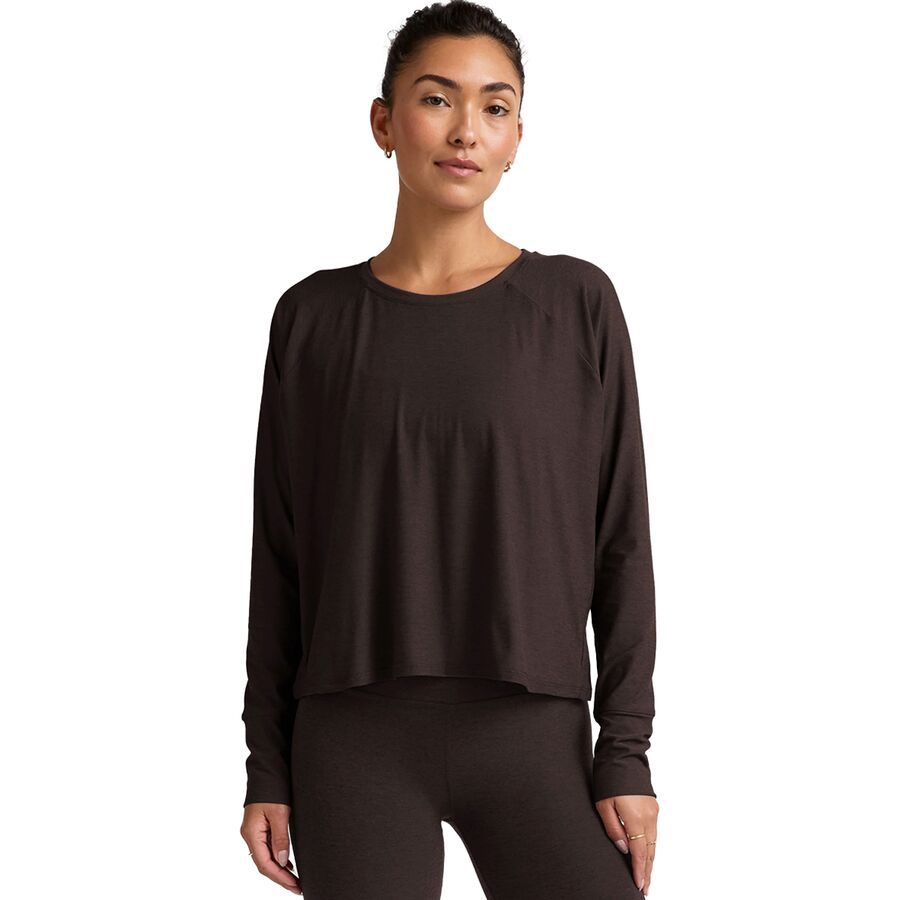 (取寄) ビヨンドヨガ レディース フェザーウェイト デイドリーマー プルオーバー - ウィメンズ Beyond Yoga women Featherweight Daydreamer Pullover - Women's Dark Chocolate Heather
