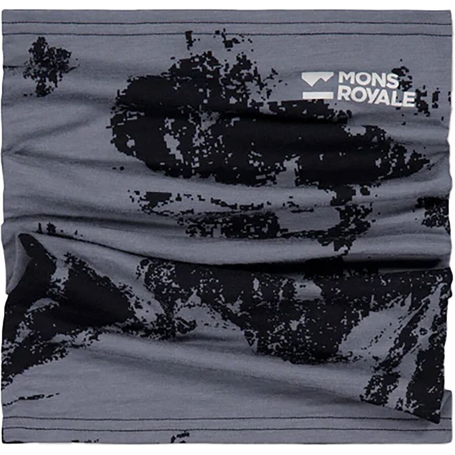 (取寄) モンスロイヤル デイリー ドース メリノ ネックウォーマー Mons Royale Daily Dose Merino Neckwarmer Mtn Pixel Grey