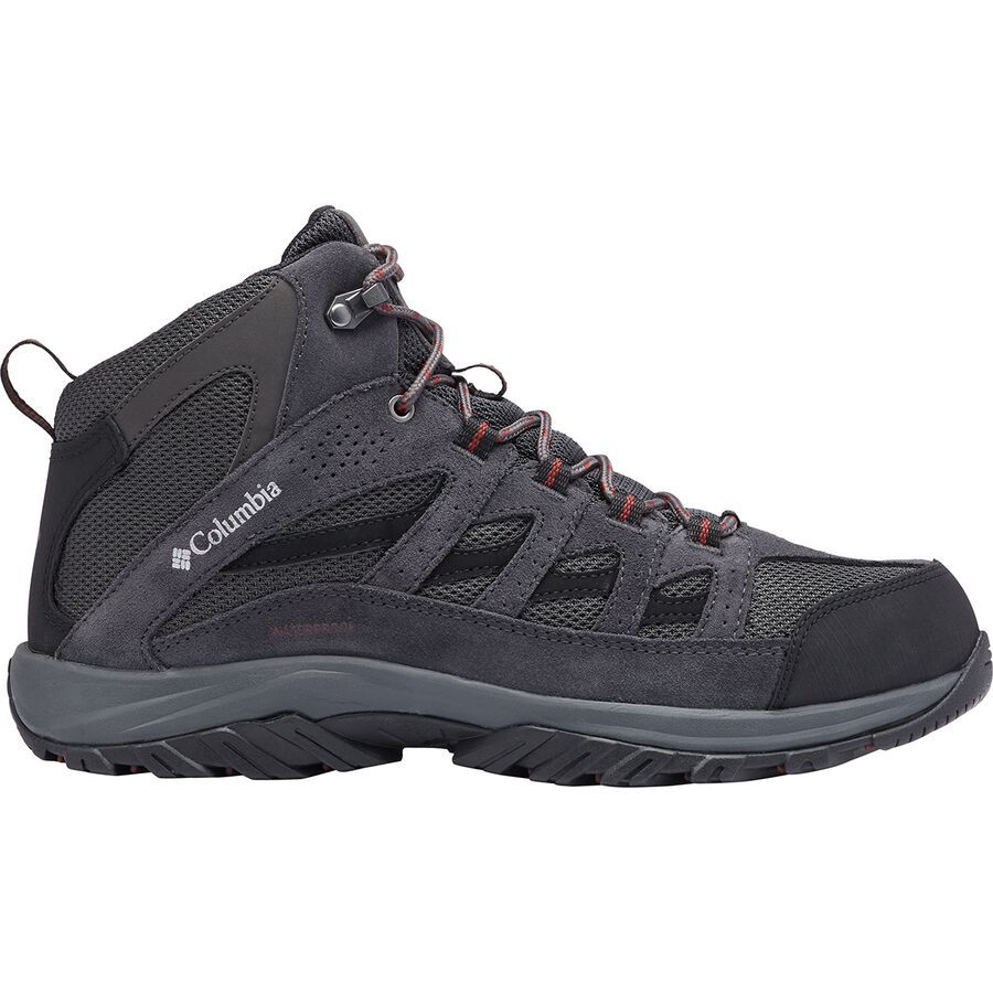 (取寄) コロンビア メンズ クレストウッド ミッド ウォータープルーフ ハイキング ブーツ - メンズ Columbia men Crestwood Mid Waterproof Hiking Boot - Men's Dark Grey/Deep Rust