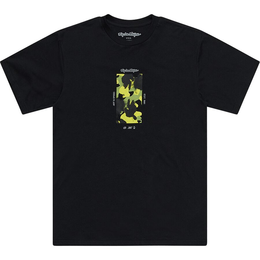 (取寄) トロイリーデザインズ メンズ ショートスリーブ T-シャツ - メンズ Troy Lee Designs men Short-Sleeve T-Shirt - Men's Boxed Out Black