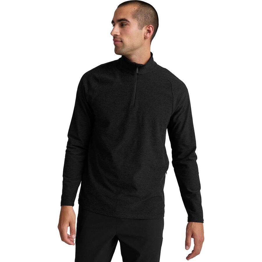 (取寄) ビヨンドヨガ メンズ スペースダイ テレイン クオーター ジップ プルオーバー - メンズ Beyond Yoga men Spacedye Terrain Quarter Zip Pullover - Men's Darkest Night