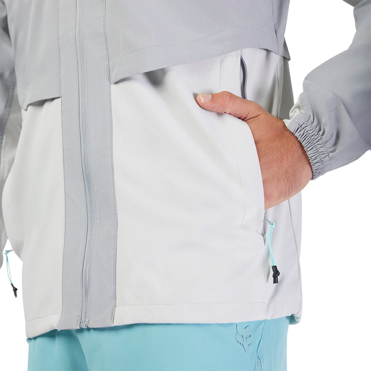 (���) �ե��å����졼���� ��� ���Х��Хꥹ�� ������ɥ֥졼���� - ��� Fox Racing men Survivalist Windbreaker - Men's Steel Grey