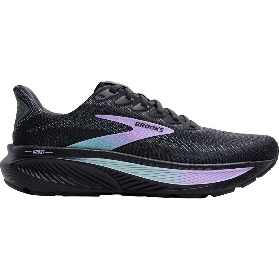 (取寄) ブルックス レディース ゴースト 17 ランニング シューズ - ウィメンズ Brooks women Ghost 17 Running Shoe - Women's Grey/Clearwater/Purple
