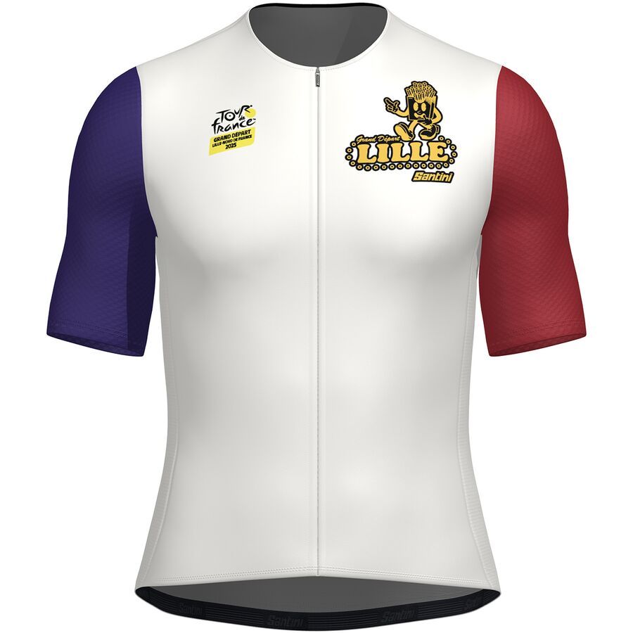(取寄) サンティーニ メンズ TDF グランド デパート リール ジャージ - メンズ Santini men Tdf Grand Depart Lille Jersey - Men's Print