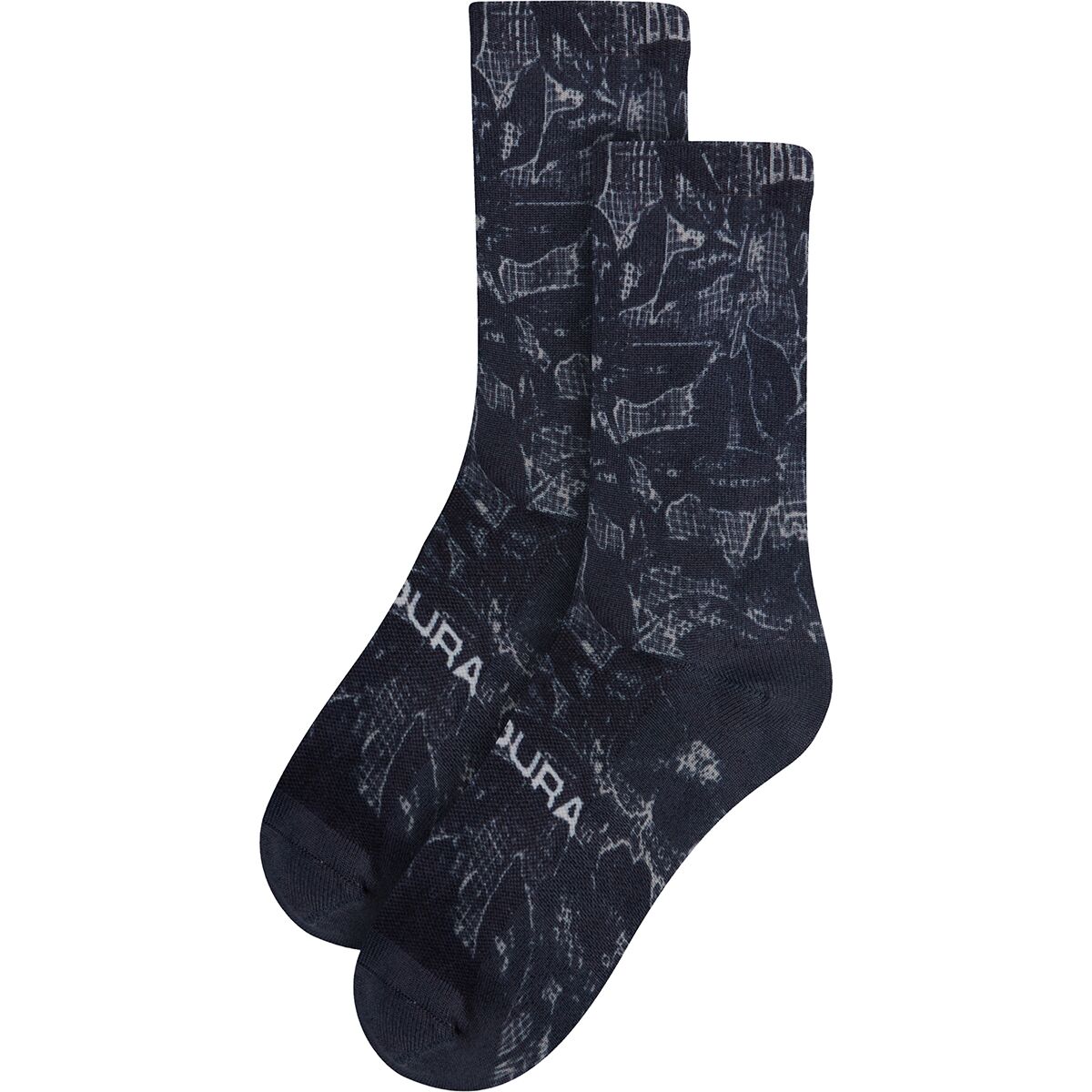 (���) ����ǥ塼�� ����å� �ե������ Ltd �ץ��� ���å��� Endura Grid Floral LTD Print Sock Black
