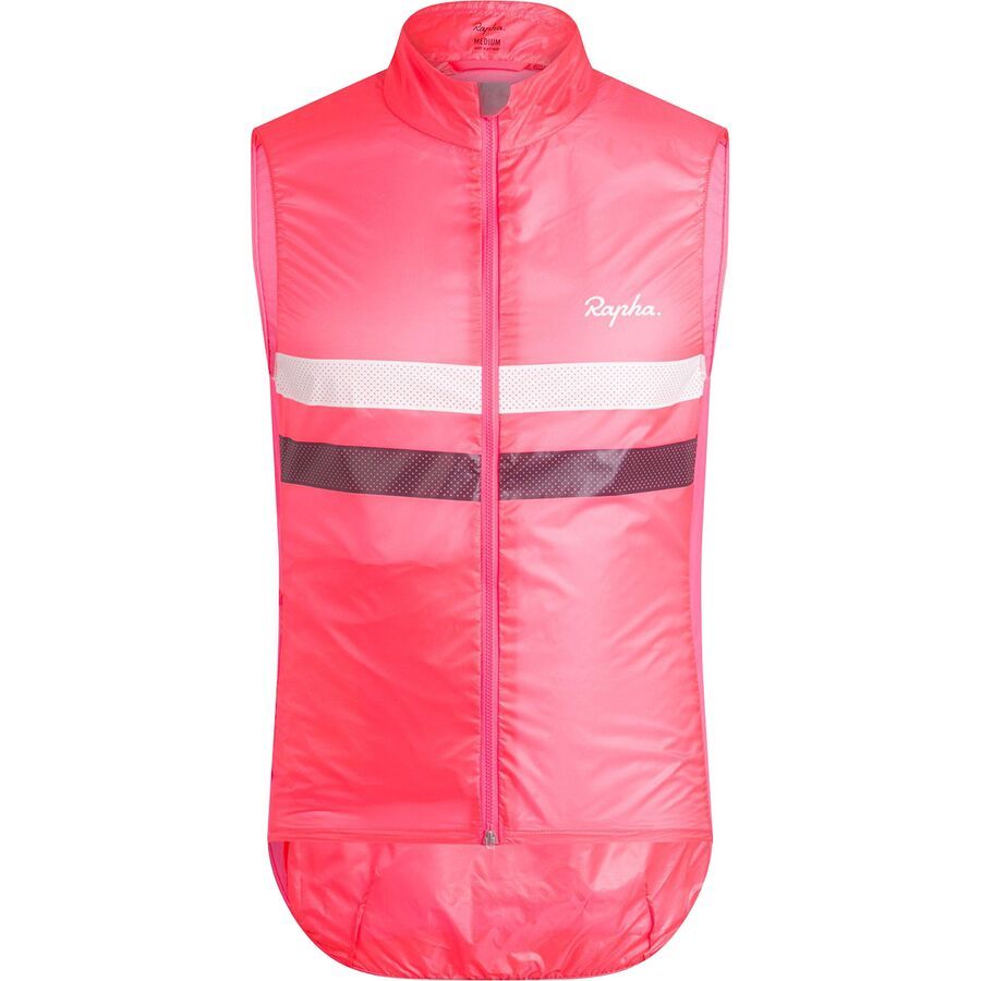(取寄) ラファ メンズ ブルベ ジレ - メンズ Rapha men Brevet Gilet - Men's High-Vis Pink/Dark Navy..