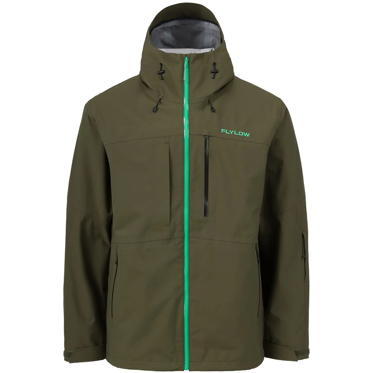 (���) �ե饤���� ��� �����󥿥� �ץ� ���㥱�å� - ��� Flylow men Quantum Pro Jacket - Men's Evergreen/Gecko