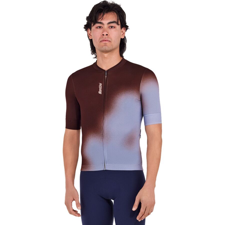 (取寄) サンティーニ メンズ スポット ジャージ - メンズ Santini men Spot Jersey - Men's Light Blue