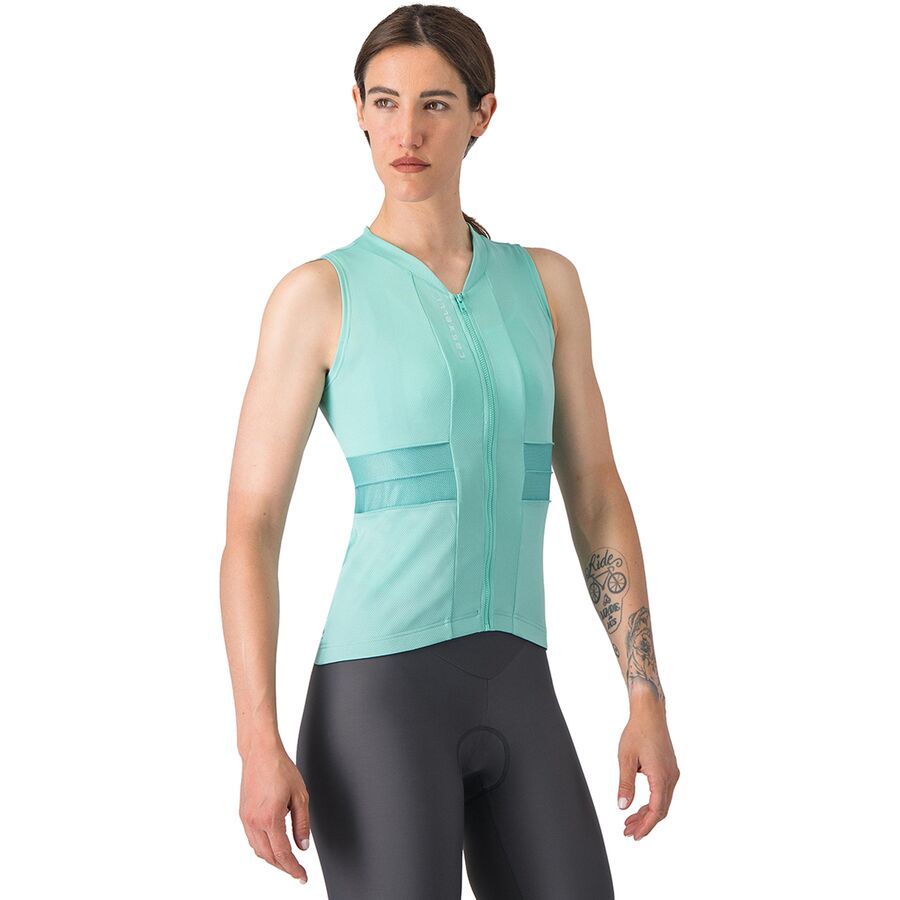 (���) �����ƥ� ��ǥ����� ���˥� 4 ���꡼�֥쥹 ���㡼�� - ������� Castelli women Anima 4 Sleeveless Jers...