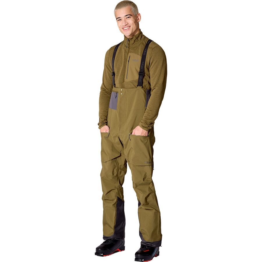 (取寄) ラブ メンズ クロマ ラトック Gtx ビブ - メンズ Rab men Khroma Latok GTX Bib - Men's Oak