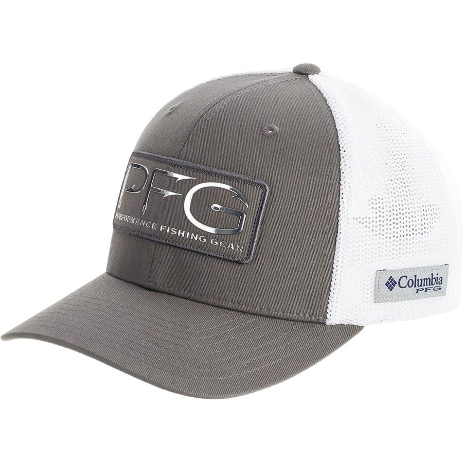 () ӥ եå  å եå ȥå ϥå ˹ Columbia PFG Mesh Hooks Trucker Hat Titanium/Silver