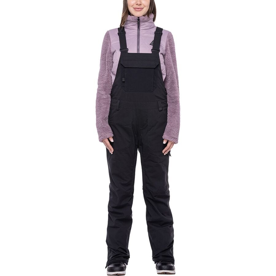 (取寄) シックスエイトシックス レディース ブラック マジック インサレーテッド ビブ パンツ - ウィメンズ 686 women Black Magic Insulated Bib Pant - Women's Black Geo Jacquard