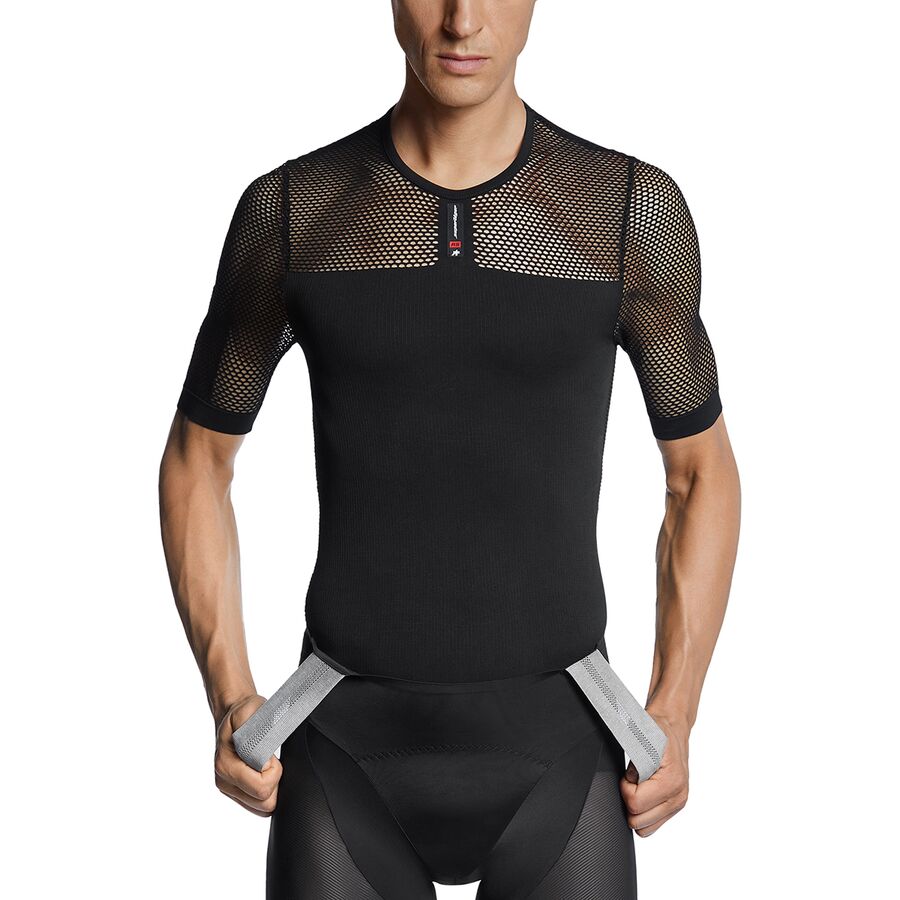 (取寄) アソス メンズ アソスワレ ショートスリーブ スキン レイヤー スーパーレジャー トップ - メンズ Assos men Assosoires Short-Sleeve Skin Layer Superleger Top - Men's BlackSeries 1