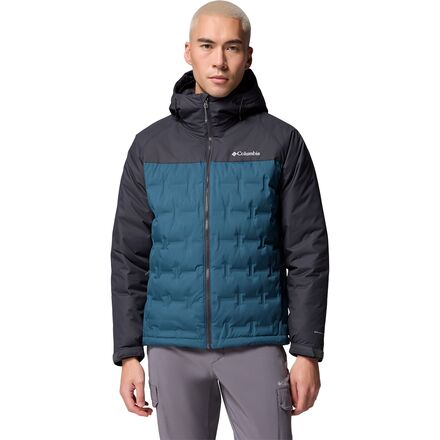 Jacket - (取寄) コロンビア メンズ グランド トレック 3 ダウン フーデット ジャケット - メンズ Columbia men Grand Trek III Down Hooded Jacket - Men's Everblue/Shark