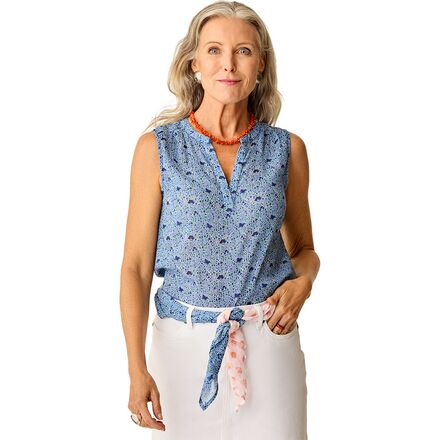 乐天商城 - (取寄) カーヴ デザイン レディース ディラン タンク トップ - ウィメンズ Carve Designs women Dylan Tank Top - Women's Navy Garden
