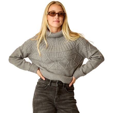 乐天商城 - (取寄) カーヴ デザイン レディース ニーヴ ケーブル タートルネック - ウィメンズ Carve Designs women Neve Cable Turtleneck - Women's Pewter Heather