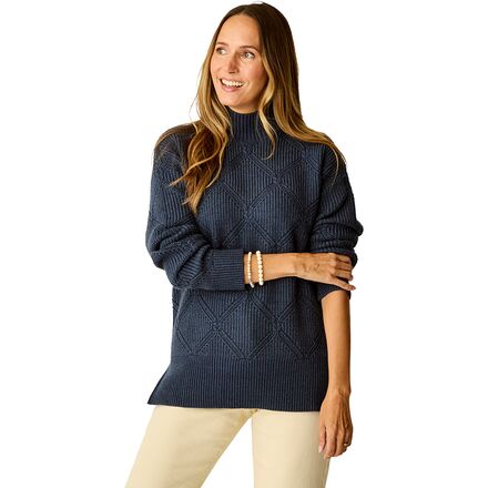 樂天商城 - (取寄) カーヴ デザイン レディース ウッドワード オールオーバー セーター - ウィメンズ Carve Designs women Woodward Allover Sweater - Women's Navy Heather
