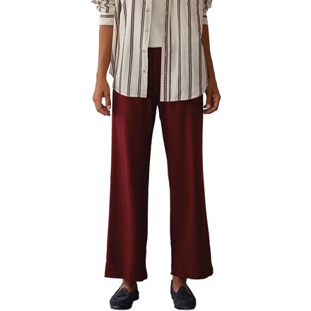 乐天商城 - (取寄) レディース ザ ベイビー リブ スカルプ パンツ - ウィメンズ Donni women The Baby Rib Scallop Pant - Women's Oxblood