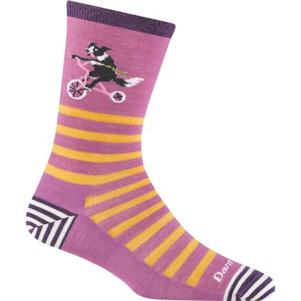 (取寄) ダーンタフ レディース アニマル ハウス クルー ライトウェイト ソック - ウィメンズ Darn Tough women Animal Haus Crew Lightweight Sock - Women's Lilac
