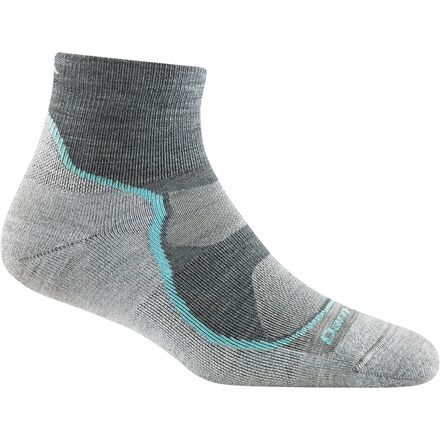 Socks - (取寄) ダーンタフ レディース ライト ハイカー 1/4 ライトウェイト クッション ソック - ウィメンズ Darn Tough women Light Hiker 1/4 Lightweight Cushion Sock - Women's Slate