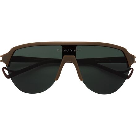 (取寄) ディストリクトヴィジョン ナガタ スピード ブレード サングラス District Vision Nagata Speed Blade Sunglasses Cacao/D+ G15