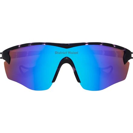 Rakuten - (取寄) ディストリクトヴィジョン レーザー サングラス District Vision Junya Racer Sunglasses Navy Pink Mosaic/D+ Blue Mirror