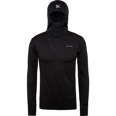 Jacket - (取寄) ディストリクトヴィジョン メンズ フーデット グリッド フリース ジャケット - メンズ District Vision men Hooded Grid Fleece Jacket - Men's Black