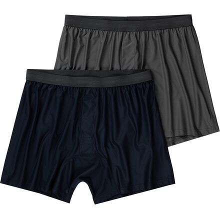 (取寄) エクスオフィシオ メンズ ギブンゴー 2.0 ボクサー - 2-パック - メンズ ExOfficio men Give-N-Go 2.0 Boxer - 2-Pack - Men's Navy/Steel Onyx