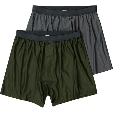 (取寄) エクスオフィシオ メンズ ギブンゴー 2.0 ボクサー - 2-パック - メンズ ExOfficio men Give-N-Go 2.0 Boxer - 2-Pack - Men's Steel Onyx/Nori