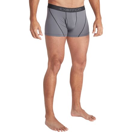 (取寄) エクスオフィシオ メンズ ギブンゴー スポーツ 2.0 3インチ ボクサー ブリーフ - メンズ ExOfficio men Give-N-Go Sport 2.0 3in Boxer Brief - Men's Steel Onyx/Black