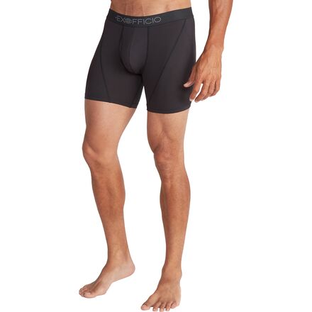 Men'S Underwear - (取寄) エクスオフィシオ メンズ ギブンゴー スポーツ 2.0 6インチ ボクサー ブリーフ - メンズ ExOfficio men Give-N-Go Sport 2.0 6in Boxer Brief - Men's Black/Black