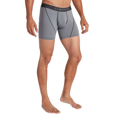 (取寄) エクスオフィシオ メンズ ギブンゴー スポーツ 2.0 6インチ ボクサー ブリーフ - メンズ ExOfficio men Give-N-Go Sport 2.0 6in Boxer Brief - Men's Steel Onyx/Black