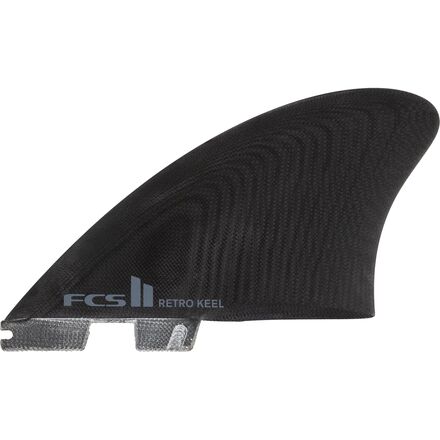 Fin - (取寄) FCS リ レトロ キール PG ツイン フィン FCS II Retro Keel PG Twin Fin Black