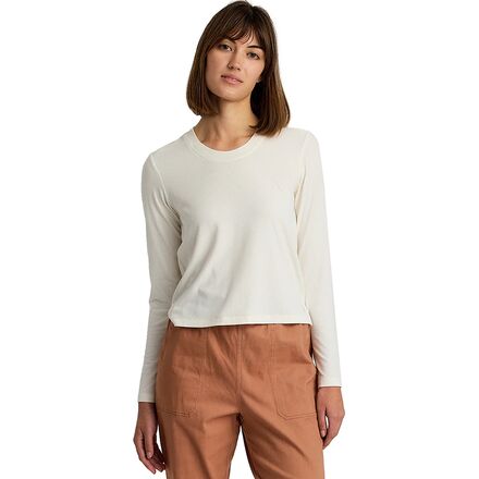 Rakuten - (取寄) フリーフライ レディース リブド ロング-スローブ シャツ - ウィメンズ Free Fly women Ribbed Long-Sleeve Shirt - Women's Sea Salt