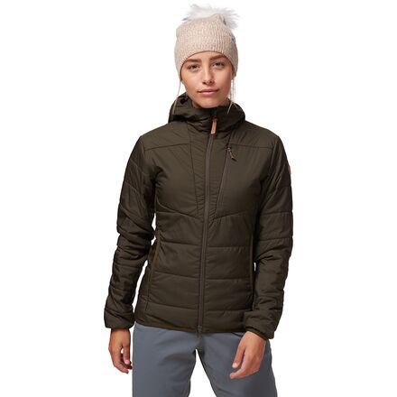 (取寄) フェールラーベン レディース ケブ ロフト インサレーテッド フーデット ジャケット - ウィメンズ Fjallraven women Keb Loft Insulated Hooded Jacket - Women's Deep Forest