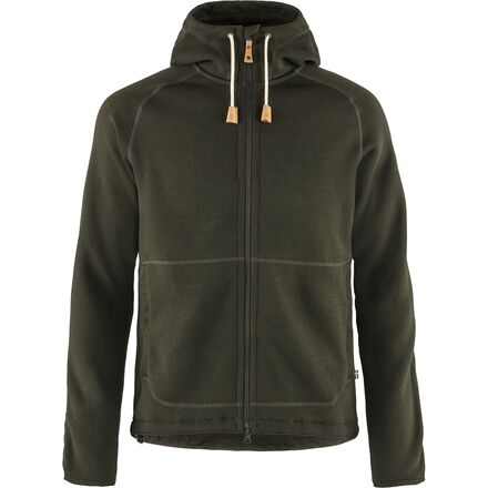 (取寄) フェールラーベン メンズ フリース フーデット ジャケット - メンズ Fjallraven men Ovik Fleece Hooded Jacket - Men's Deep Forest