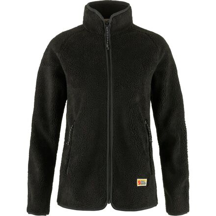 Jacket - (取寄) フェールラーベン レディース ヴァーダッグ パイル フリース - ウィメンズ Fjallraven women Vardag Pile Fleece - Women's Black