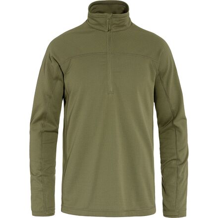 (取寄) フェールラーベン メンズ アビスコ ライト フリース 1/2-ジップ - メンズ Fjallraven men Abisko Lite Fleece 1/2-Zip - Men's Green