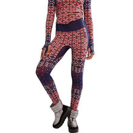 (取寄) エフピー ムーブメント レディース ミョウコウ ジャカード レギンス - ウィメンズ FP Movement women Myoko Jacquard Legging - Women's Apres Navy Combo