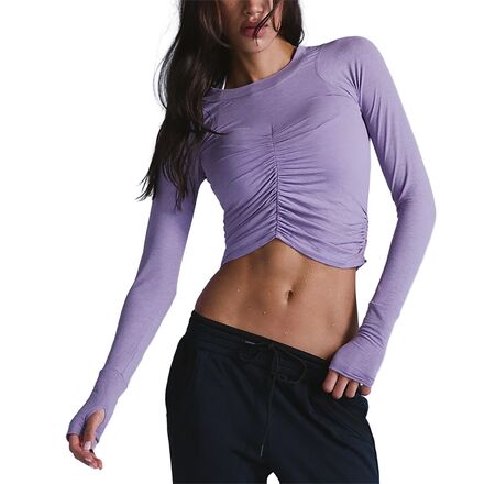 (取寄) エフピー ムーブメント レディース テンポ ルーシュド ロング-スローブ シャツ - ウィメンズ FP Movement women Tempo Ruched Long-Sleeve Shirt - Women's Gem