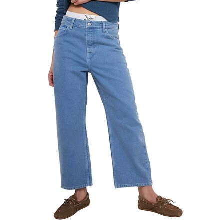 樂天商城 - (取寄) フリーピープル レディース ディープ トランス ドロップド Bf パンツ - ウィメンズ Free People women Deep Trance Dropped BF Pant - Women's Ocean