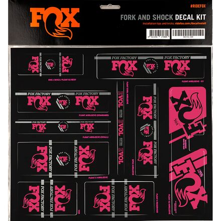 Rakuten - (取寄) フォックスレーシングショックス ヘリテージ フォークテール アンド ショック デカール キット FOX Racing Shox Heritage Fork and Shock Decal Kit Pink