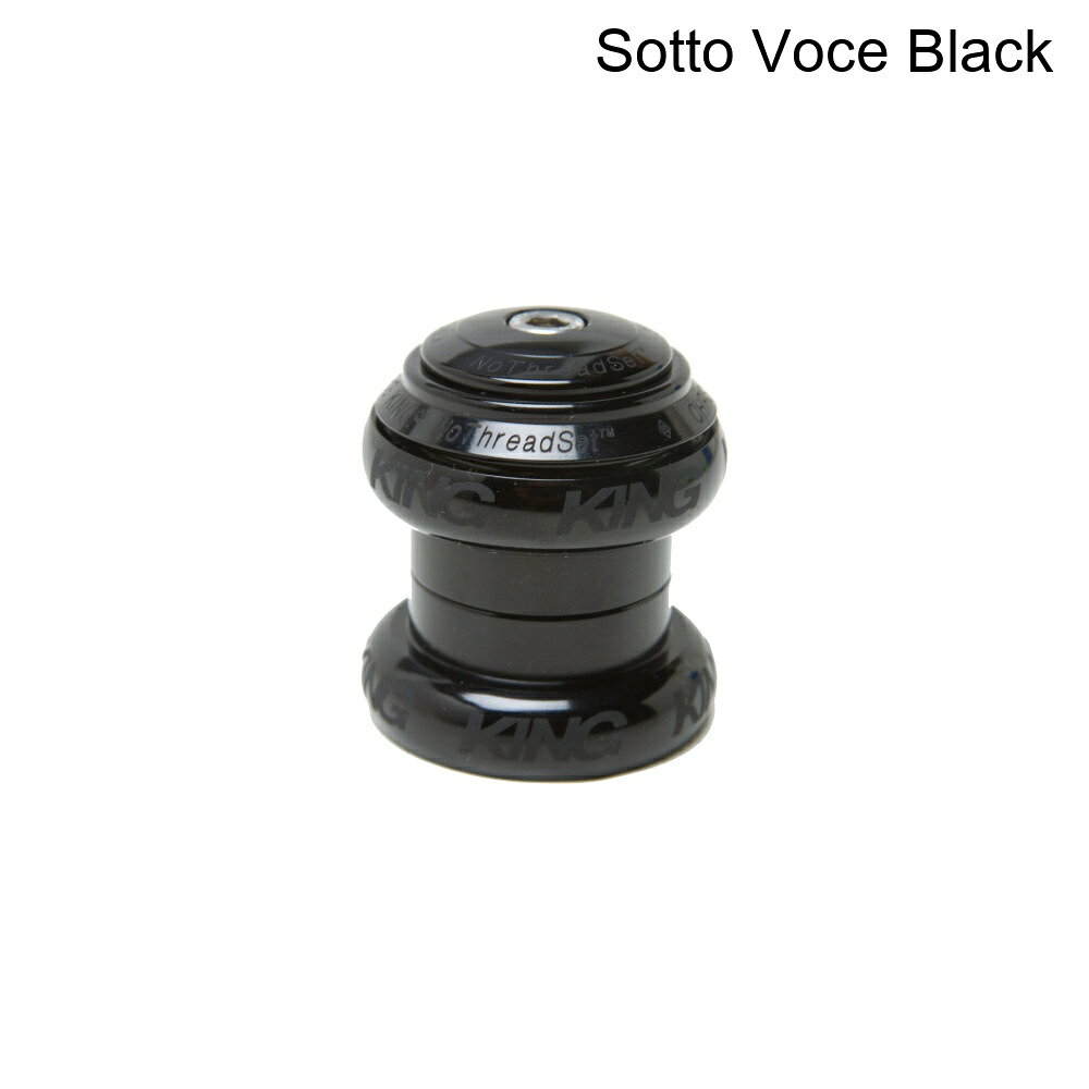 (取寄) クリスキング ノースレッドセット ヘッドセット - 1インチ Chris King NoThreadset Headset - 1in Sotto Voce Black
